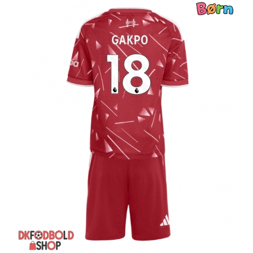 Liverpool Cody Gakpo #18 Hjemmebanesæt Børn 2026-27 Kort ærmer (+ korte bukser)